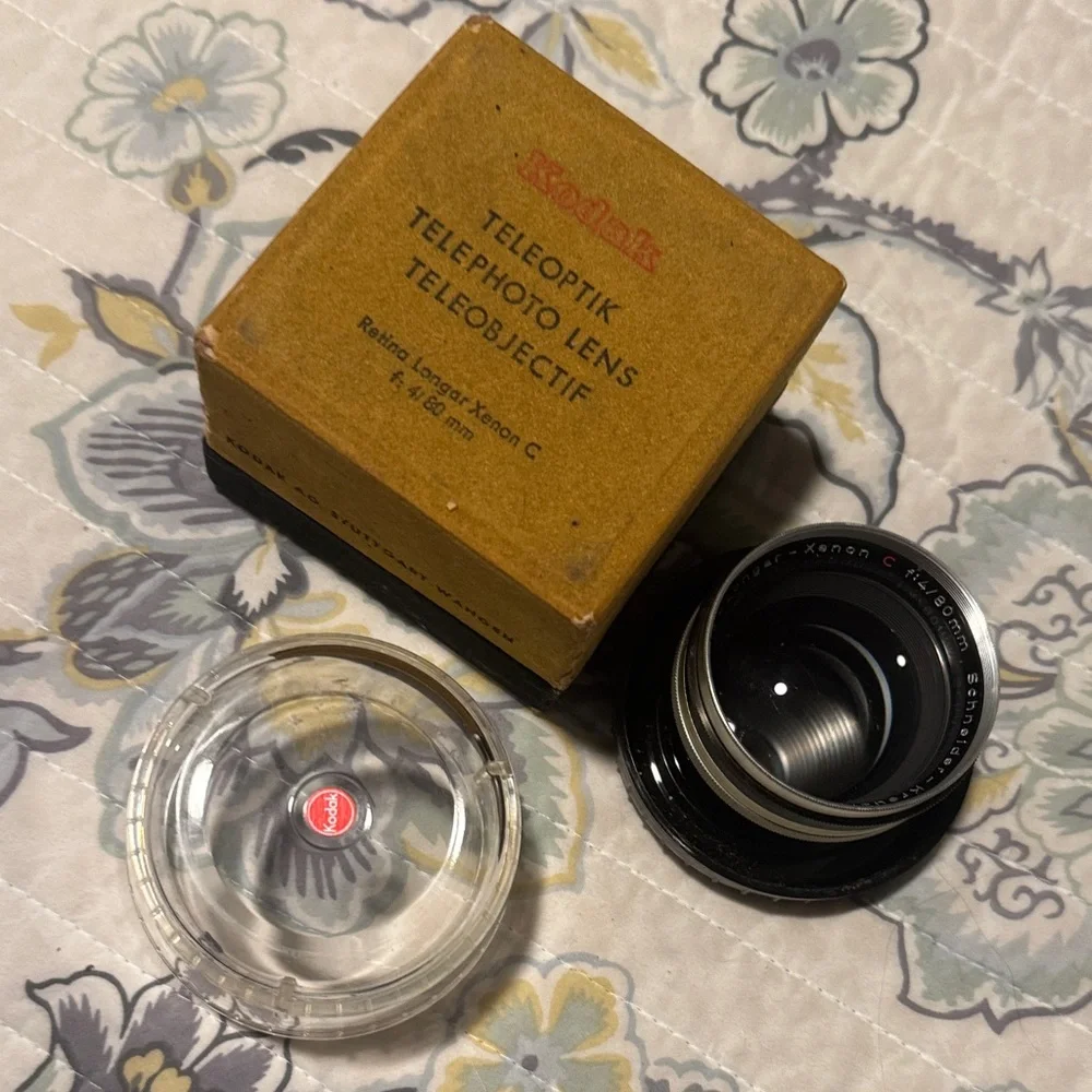 Vintage Kodak Telephoto Lens with Black Finish